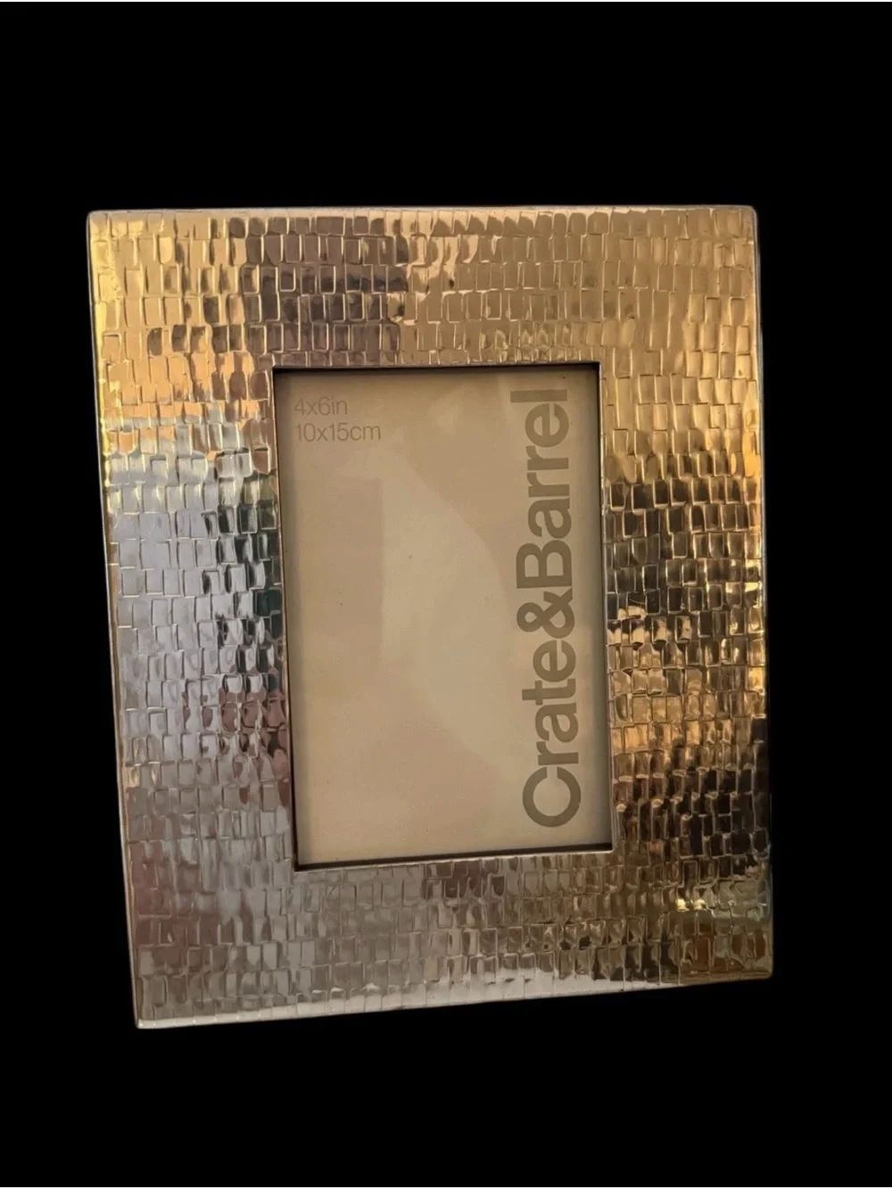Crate&Barrel sleek hammered